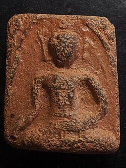 พระเจ้าสิบชาติ กรุวัดกระชาย อยุธยา ปางมารวิชัย พิมพ์ใหญ่ ตัดเดี่ยว