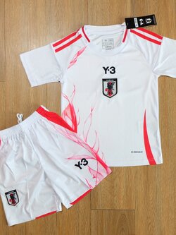 ชุดฟุตบอลเด็ก – ทีมชาติญี่ปุ่น สีขาว Fans Edition เกรดแฟนบอล 2024