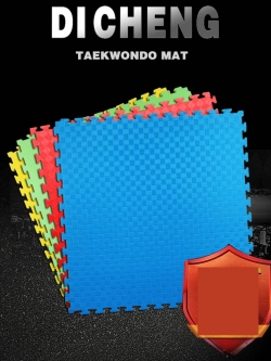 (พร้อมส่ง) แผ่นจิ๊กซอร์ 60*60ซม. หนา1.2 ซม. 6ชิ้น/แพ็ค คละสี มีขอบปิด