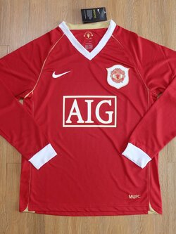 Retro เสื้อฟุตบอลเเมนยู แขนยาว 2006-07