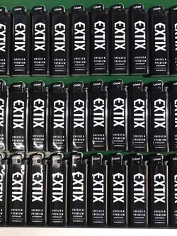 ไฟแช็ค cricket สีดำพิมพ์ลาย พิมพ์ 1 สี