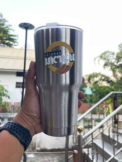 แก้วเยติติดฟิล์มโลโก้