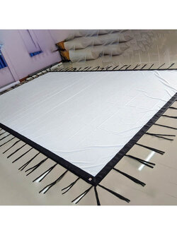 จอผ้า HD White 257 นิ้ว 16:9