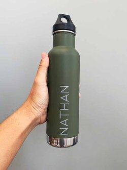 กระบอกน้ำพร้อมพิมพ์ ชื่อเพื่อน ชื่อกลุ่ม แก๊งส์