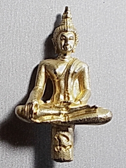 พระยอดธง เนื้อเงิน มีโค๊ต ไม่ทราบที่ #lnw695