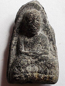 ลป.ทวด พิมพ์ใหญ่หลังบล๊อกประกบ เนื้อเทาลังเม้ง วัดประสาท ปี 2505-6