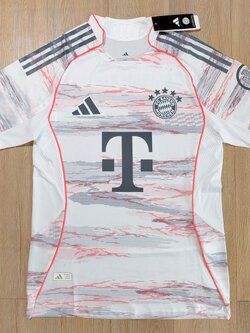 2025-26 เสื้อฟุตบอลบาเยินฯ เยือน สำหรับผู้ชาย Player Edition เกรดนักเตะ Size S-2XL