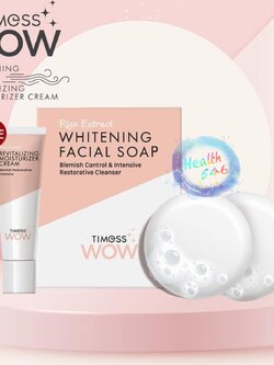 WHITENING FACIAL SOAP ทามเมส ว้าว ไวเทนนิ่ง เฟเซียล โซป 2 แถมครีม 1