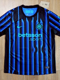 เสื้อฟุตบอล อินเตอร์ มิลาน เหย้า สีน้ำเงิน Fans Edition เกรดแฟนบอล 2025