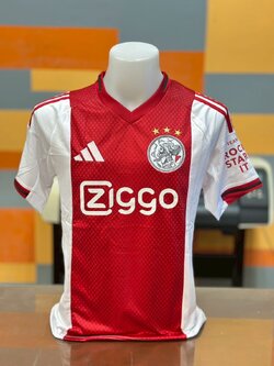 เสื้อฟุตบอลอาเเจ๊ค เหย้า สีเเดง Fans Edition เกรดแฟนบอล 2025