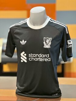 2025-26 เสื้อฟุตบอลลิเวอร์พูล สีดำ สำหรับผู้ชาย Fans Edition เกรดแฟนบอล SIZE S-2XL