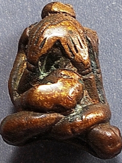 พระปิดตาสายใต้ เนื้อทองแดงเถื่อน #lnw177