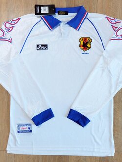Retro เสื้อฟุตบอลญี่ปุ่น แขนขาว เกรดแฟนบอล 1998