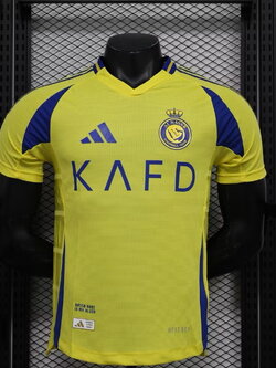 2025-26 เสื้อฟุตบอลอัล นาสเซอร์ สีเหลือง สำหรับผู้ชาย Player Edition เกรดนักเตะ Size S-2XL