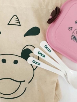 พิมพ์ลายการ์ตูนบนกล่องข้าว สกรีนโลโก้บนกล่องใส่สินค้า สกรีนกล่องใส่ของ