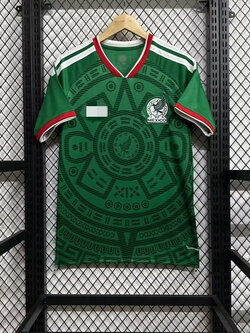 2026-27 มาใหม่เสื้อฟุตบอลทีมชาติเม็กซิโก สีเขียว สำหรับผู้ชาย Fans Edition เกรดแฟนบอล Size S-2XL