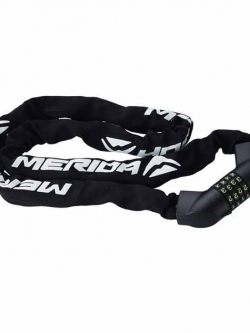 สายล็อคจักรยาน Merida แบบโซ่ มีผ้าหุ้ม รหัส 4 หลัก