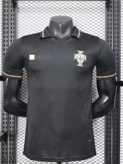 2025-26 เสื้อทีมชาติโปรตุเกส เหย้า สีดำ สำหรับผู้ชาย Player Edition เกรดนักเตะ Size S-2XL