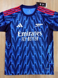 เสื้อฟุตบอลอาร์เซนอล เยือน สีน้ำเงิน Fans Edition เกรดแฟนบอล 2025