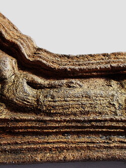 พระโคนสมอ เนื้อดิน พิมพ์ไสยาสน์ อยุธยา