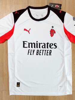 มาใหม่เสื้อฟุตบอล เอซี มิลาน สีขาว Fans Edition เกรดแฟนบอล 2025