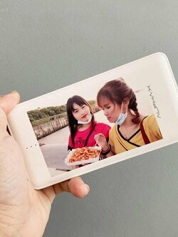 Power Bank แบตสำรอง รูปถ่าย ของขวัญเพื่อนๆ 13000 mah พิมพ์