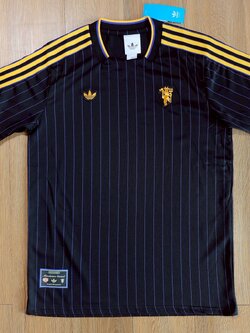 เสื้อฟุตบอล Terrace Icons ปี 2025/26 สโมสรแมนยู สีดำ เกรดแฟนบอล พรีเมี่ยม💯