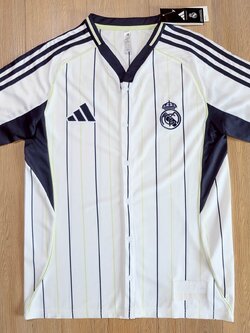 เสื้อเบสบอล Baseball ทีมเรอัล มาดริด สีขาว เกรดเเฟนบอลพรีเมี่ยม 2025