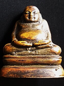 พระสังกัจจายน์ลอยองค์ ขนาดเล็กห้อยบูชา หลังตอกโค๊ต