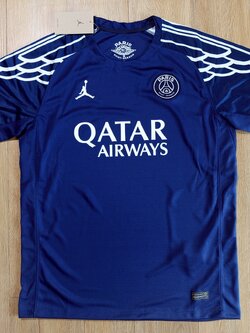 PSG Fourth Away Short Sleeve Jersey Paris Saint-Germain FC เสื้อกีฬาฟุตบอล เกรดแฟนบอล 2025