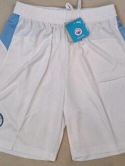 กางเกงฟุตบอลสโมสร ทีมเเมนซิ สีขาว Fans Edition เกรดแฟนบอล 2025