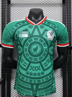 2025-26 เสื้อฟุตบอลเม็กซิโก สีน้ำเงิน ผู้ชาย Player Edition เกรดนักเตะ Size S-2XL