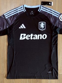 มาใหม่เสื้อฟุตบอล เเอสตัน วิลล่า สีดำ Fans Edition เกรดแฟนบอล 2025