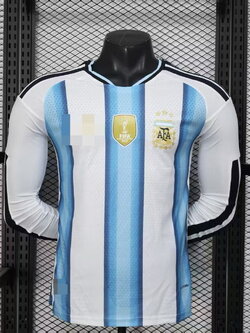 2025-26 เสื้อฟุตบอลอาเจน เเขนยาว สีฟ้าขาว สำหรับผู้ชาย Player Edition เกรดนักเตะ Size S-2XL