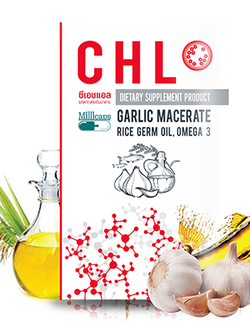 CHL ซีเอชแอล ผลิตภัณฑ์เสริมอาหาร น้ำมันกระเทียมสกัด น้ำมันปลา น้ำมันจมูกข้าว ตรา PolyHerb