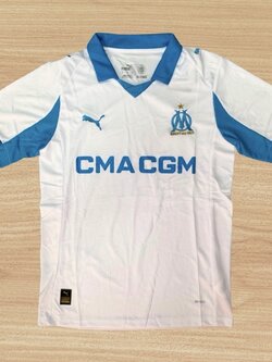 มาใหม่ New Marseille Home & Away เกรดแฟนบอล Soccer Jersey Fans Edition 2025