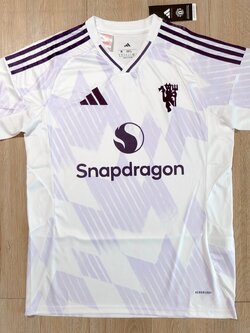 เสื้อฟุตบอล Man U เยือน สีขาว Fans Edition เกรดแฟนบอล 2025