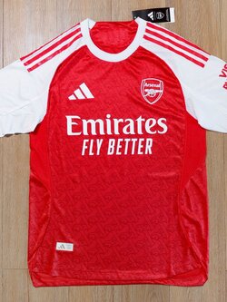 2025-26 เสื้อฟุตบอลอาร์เซฯ สีเเดง สำหรับผู้ชาย Player Edition เกรดนักเตะ Size S-2XL