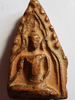 ขุนแผนพลายคู่ตัดเดี่ยว พิมพ์หน้าเทวดา กรุวัดบ้านกร่าง สุพรรณบุรี