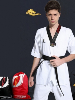 (พรีออเดอร์) ชุดเทควันโด+สาย Taekwondo TCD10001-13P