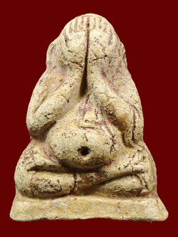 สังกัจจายน์ลอยองค์ปิดตา พิมพ์ใหญ่ เนื้อผงพุทธคุณ ลป.เทพโลกอุดร กรุวังหน้า