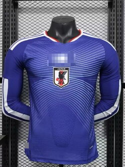 2026-27 เสื้อทีมชาติญี่ปุ่น เเขนยาว สีน้ำเงิน สำหรับผู้ชาย Player Edition เกรดนักเตะ Size S-2XL