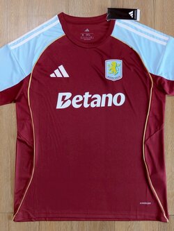 เสื้อฟุตบอล เเอสตัน วิลล่า เหย้า Fans Edition เกรดแฟนบอล 2025