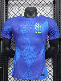 2025-26 เสื้อทีมชาติบราซิล สีน้ำเงิน สำหรับผู้ชาย Player Edition เกรดนักเตะ Size S-2XL