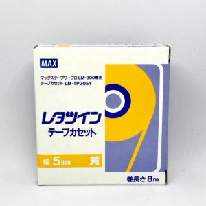 MAX TAPE (LM-TP) White/Yellow FOR LM380E, LM390A : MAX ELECTRONICS LETTERING MACHINE ACCESSORIES