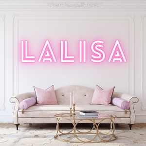 ป้ายไฟ Lalisa แต่งห้อง แต่งร้าน