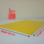 65 cm X 61 cm Yellow หนา 10 mm