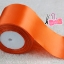 SA017 ริบบิ้นผ้าซาตินหน้าเดียว สีส้ม (ม้วน 25 หลา)