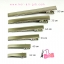GG020 โครงกิ๊บหนีบโลหะแบบปากจระเข้ สีเงิน ยาว 5.5 cm.